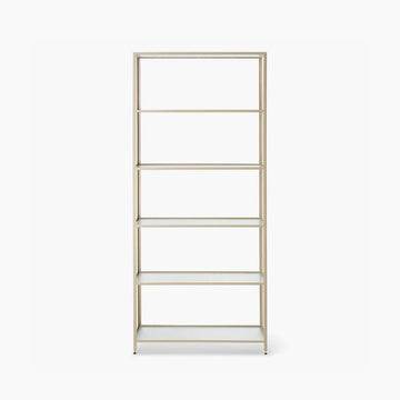 Haze Bookcase - Reeded glass - Cashmere