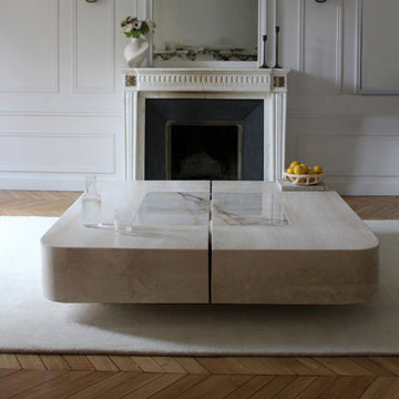 Baci Square Coffee Table with casters