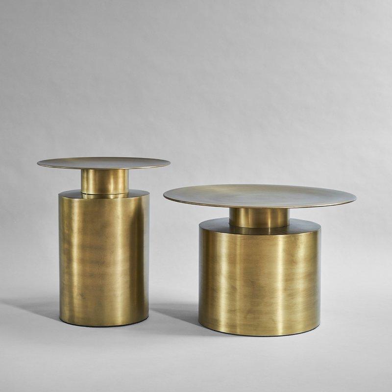 Pillar Side Table - Tall - Brass Antique - Open Box