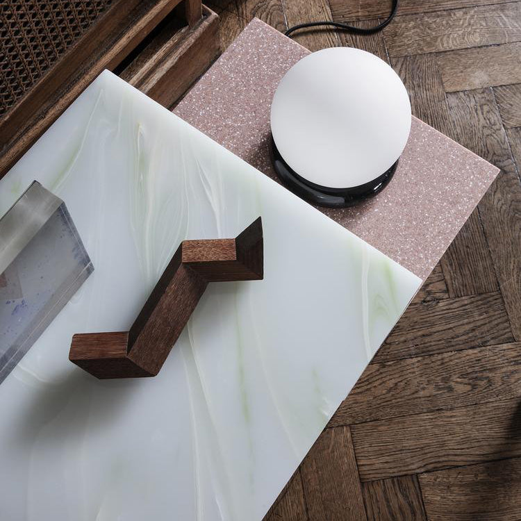 Distinct Side Table - Travertine