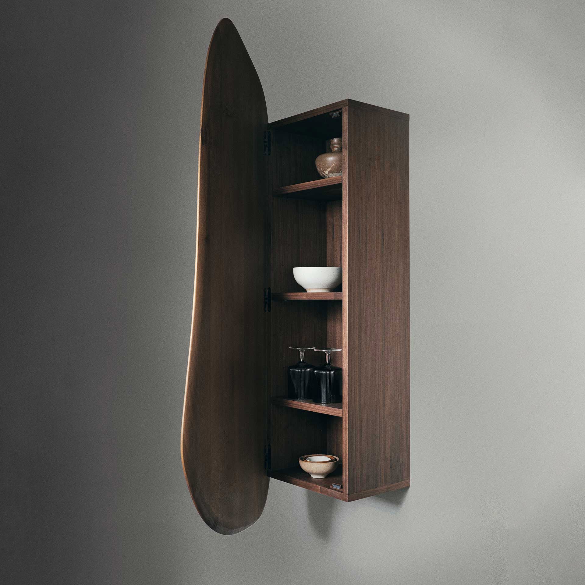 Feve Wall Cabinet - Walnut