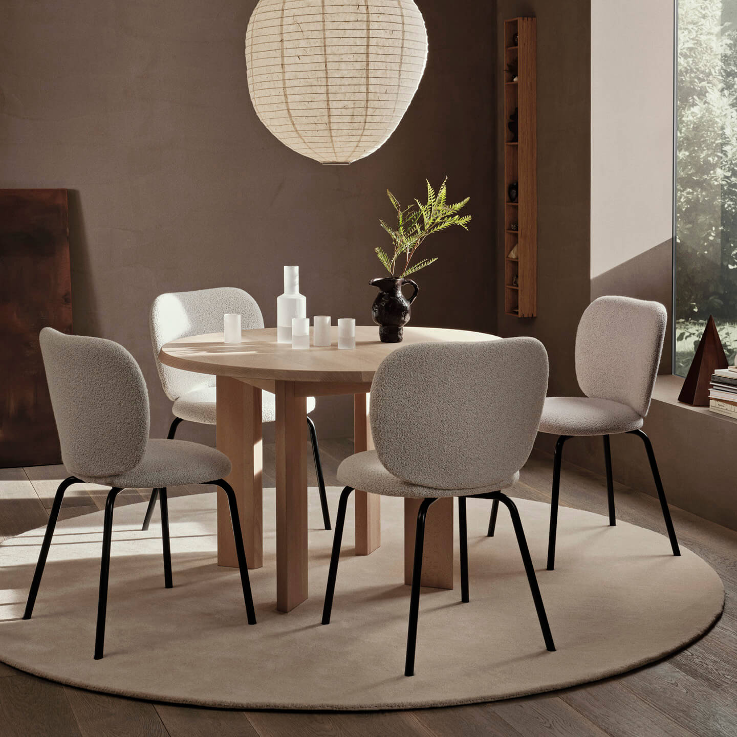 Tarn Dining Table - 115 - White Oiled Beech