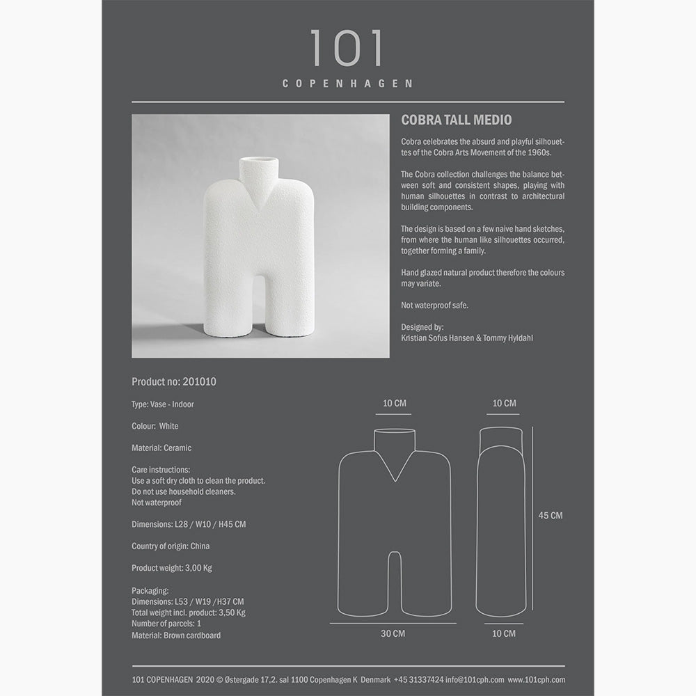 Cobra Tall - Medio - Bubble White