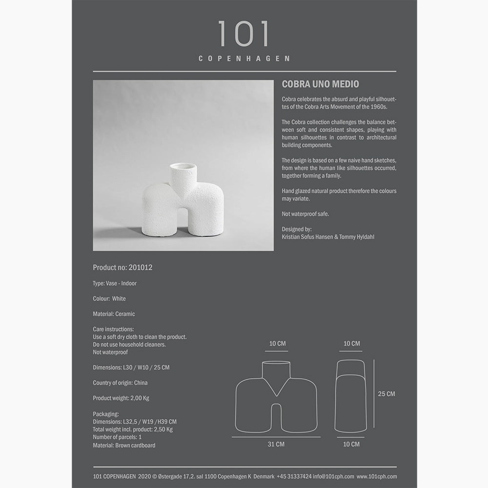 Cobra Uno - Medio - Bubble White - Floor Model - Grade B