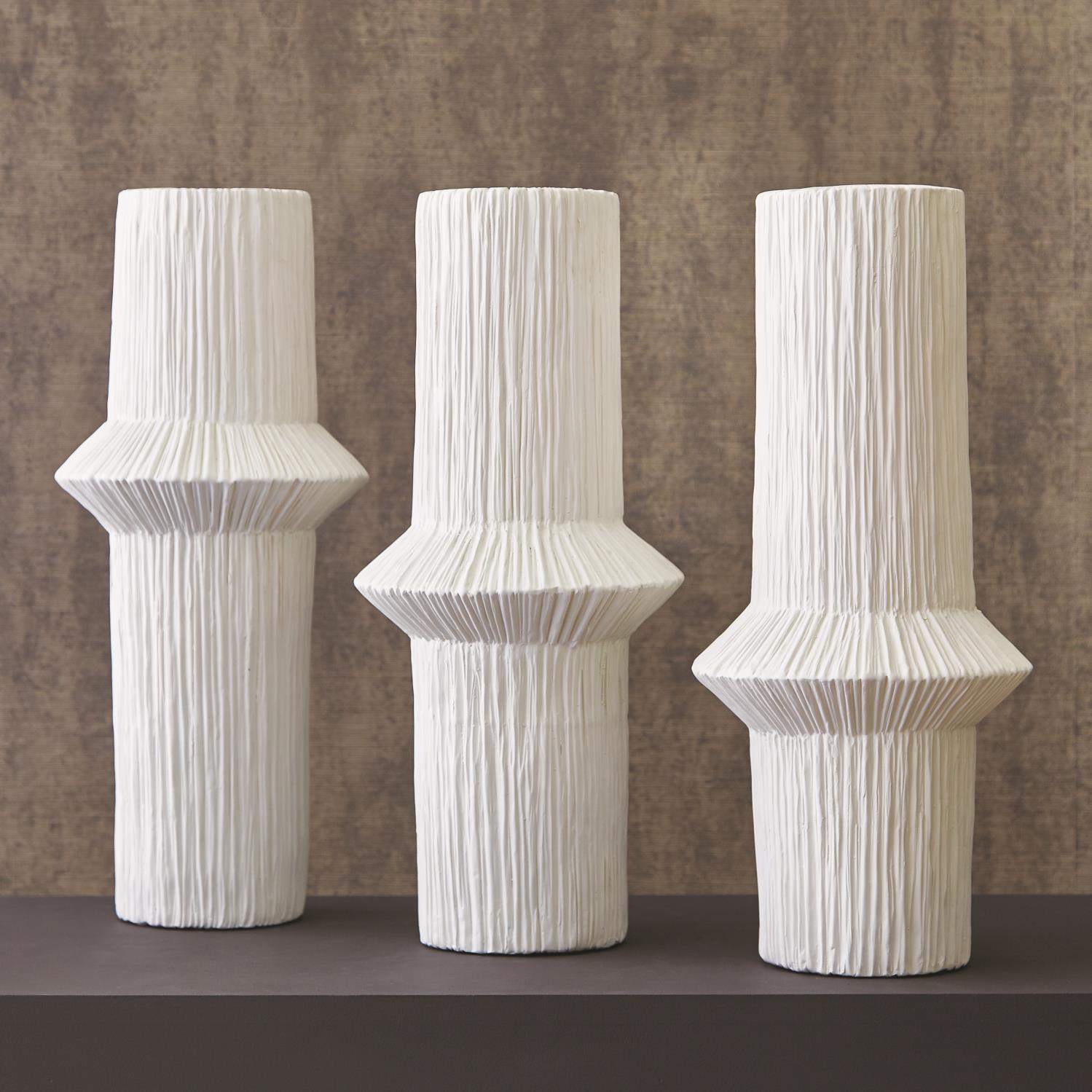 Ascending Ring Vase-Matte White - High - Open Box
