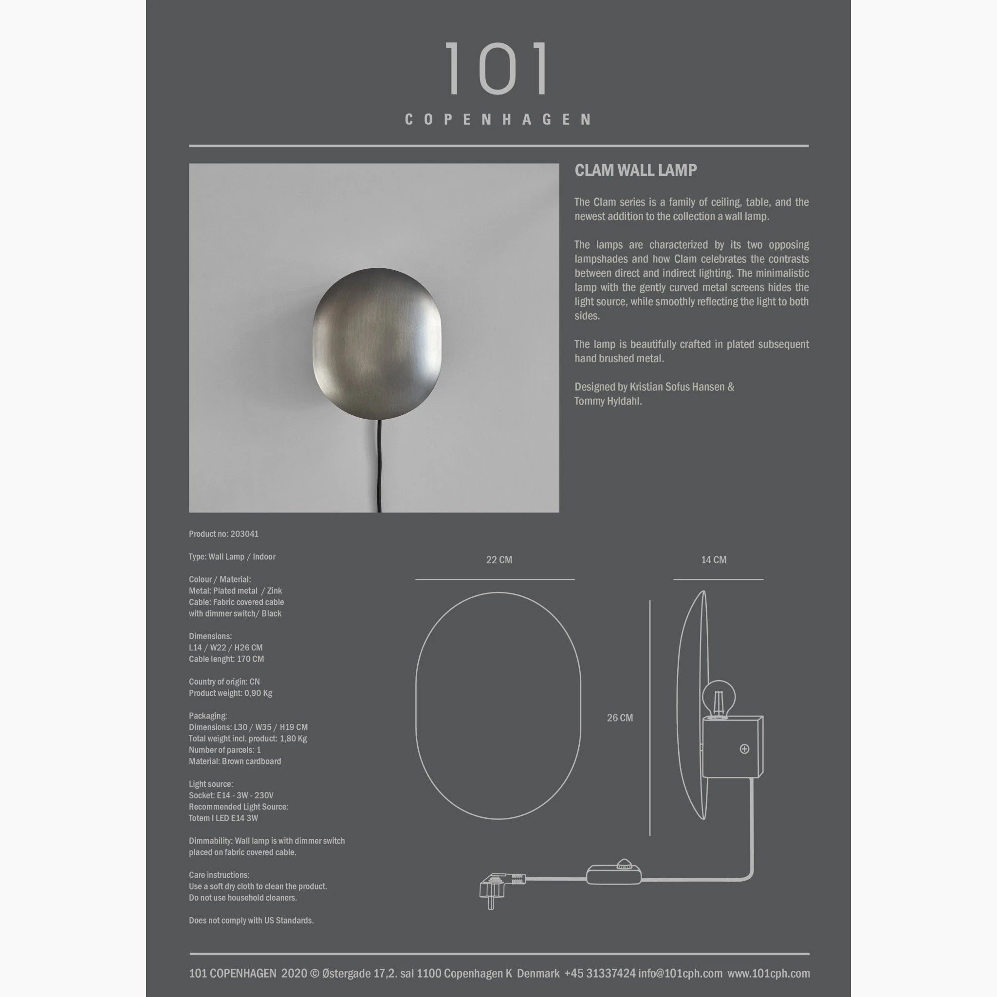 Clam Wall Lamp