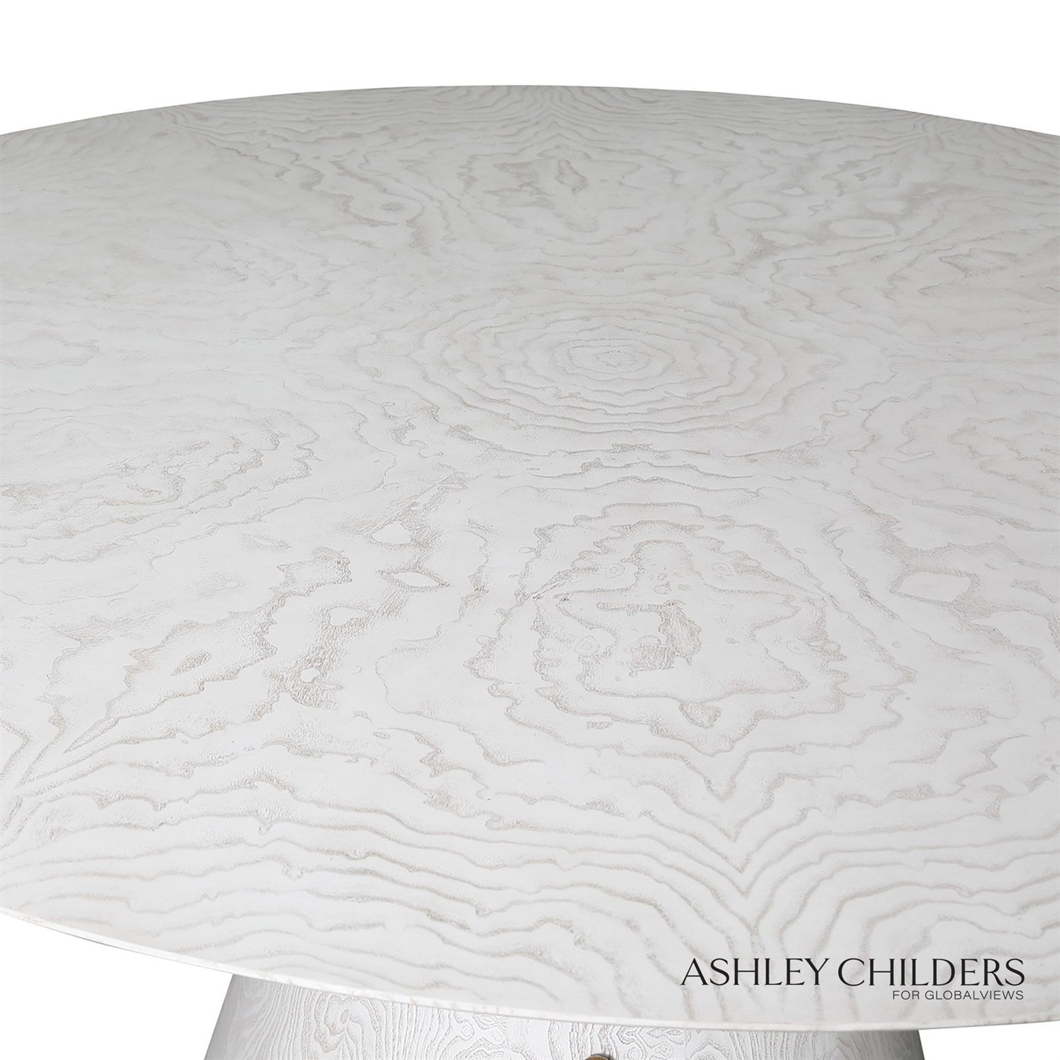 Spheres Dining Table - White Burl