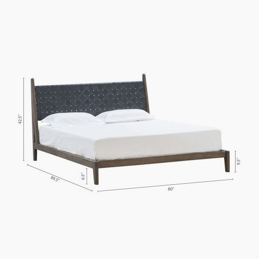 Leather Bed - Black