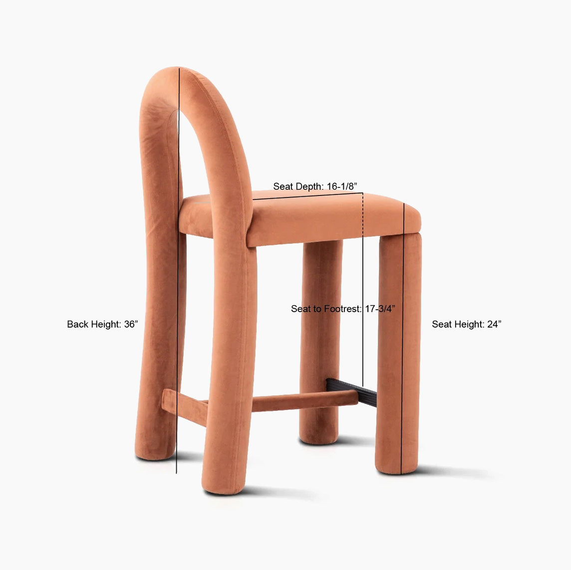 Temi Bar & Counter Height Stool - Lavender - Open Box
