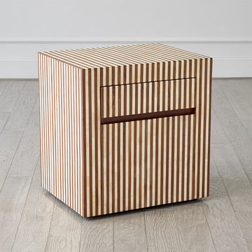 Sienna Filing Cabinet - Walnut/Bone