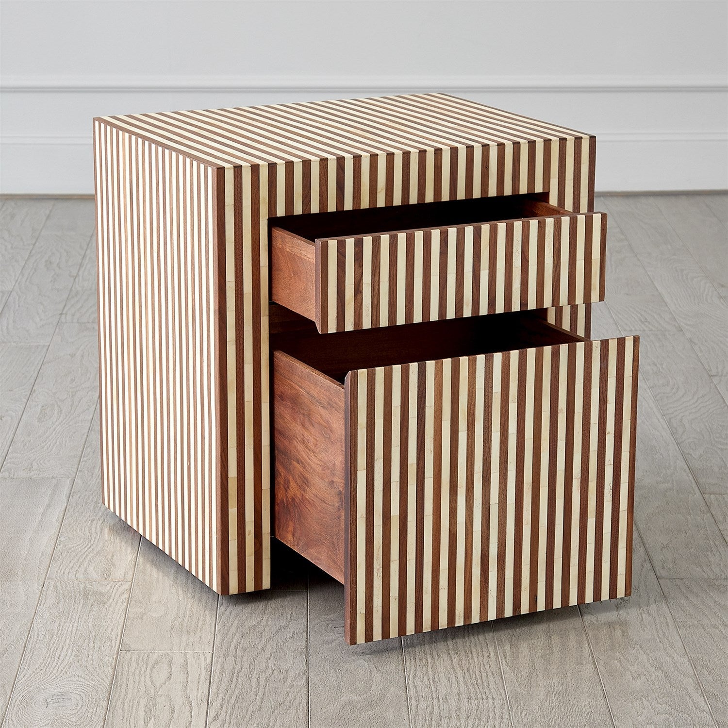 Sienna Filing Cabinet - Walnut/Bone