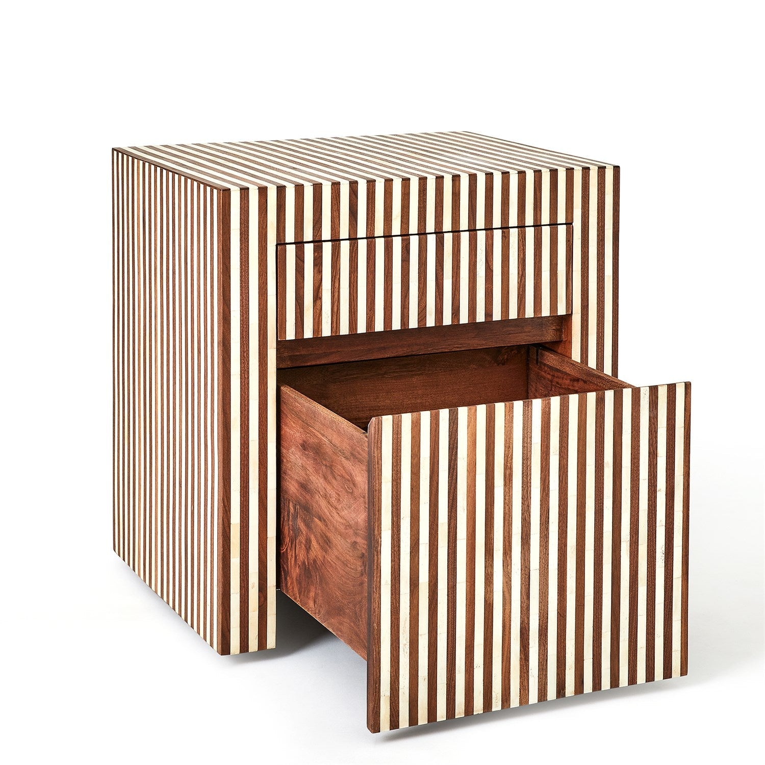 Sienna Filing Cabinet - Walnut/Bone
