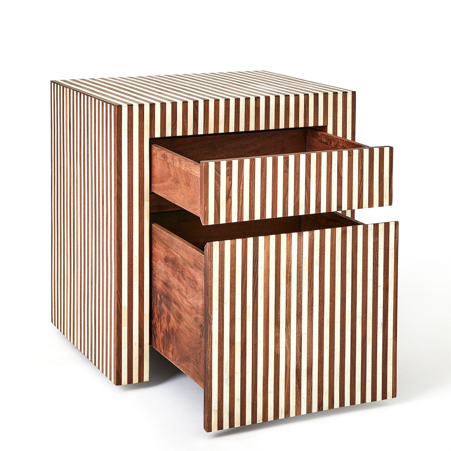 Sienna Filing Cabinet - Walnut/Bone
