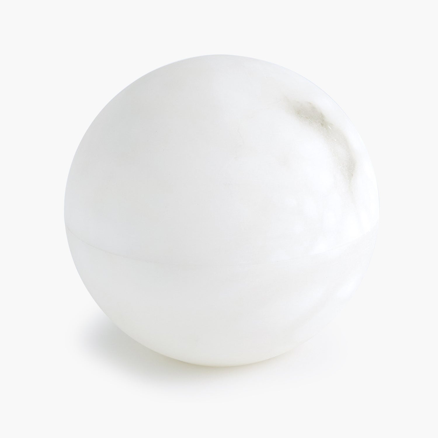 Alabaster Sphere Box-White