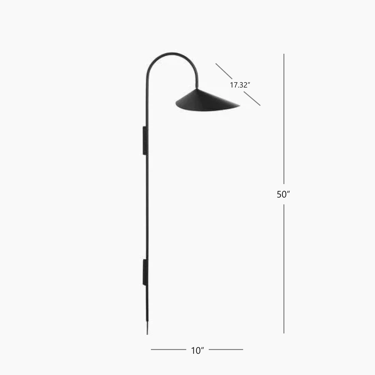 Arum Tall Wall Lamp - Cashmere