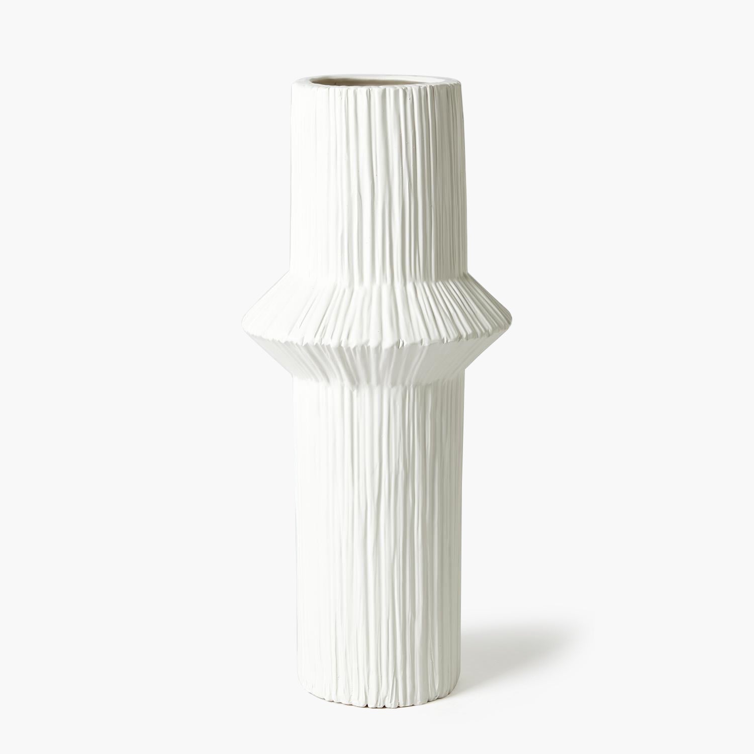 Ascending Ring Vase-Matte White - High - Open Box