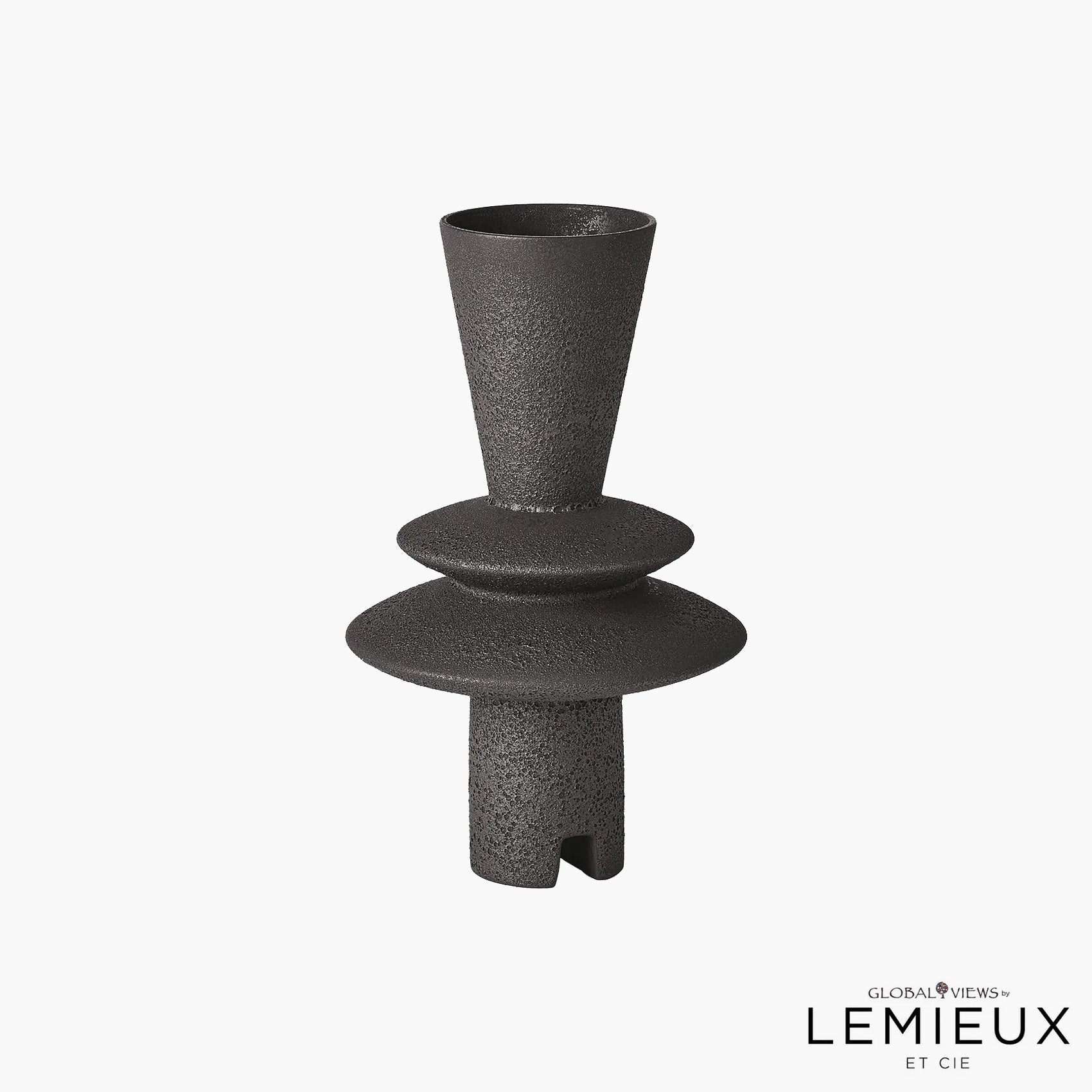 Lemieux Et Cie Adelyn Geometric Vase - Black