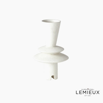 Lemieux Et Cie Adelyn Geometric Vase-White