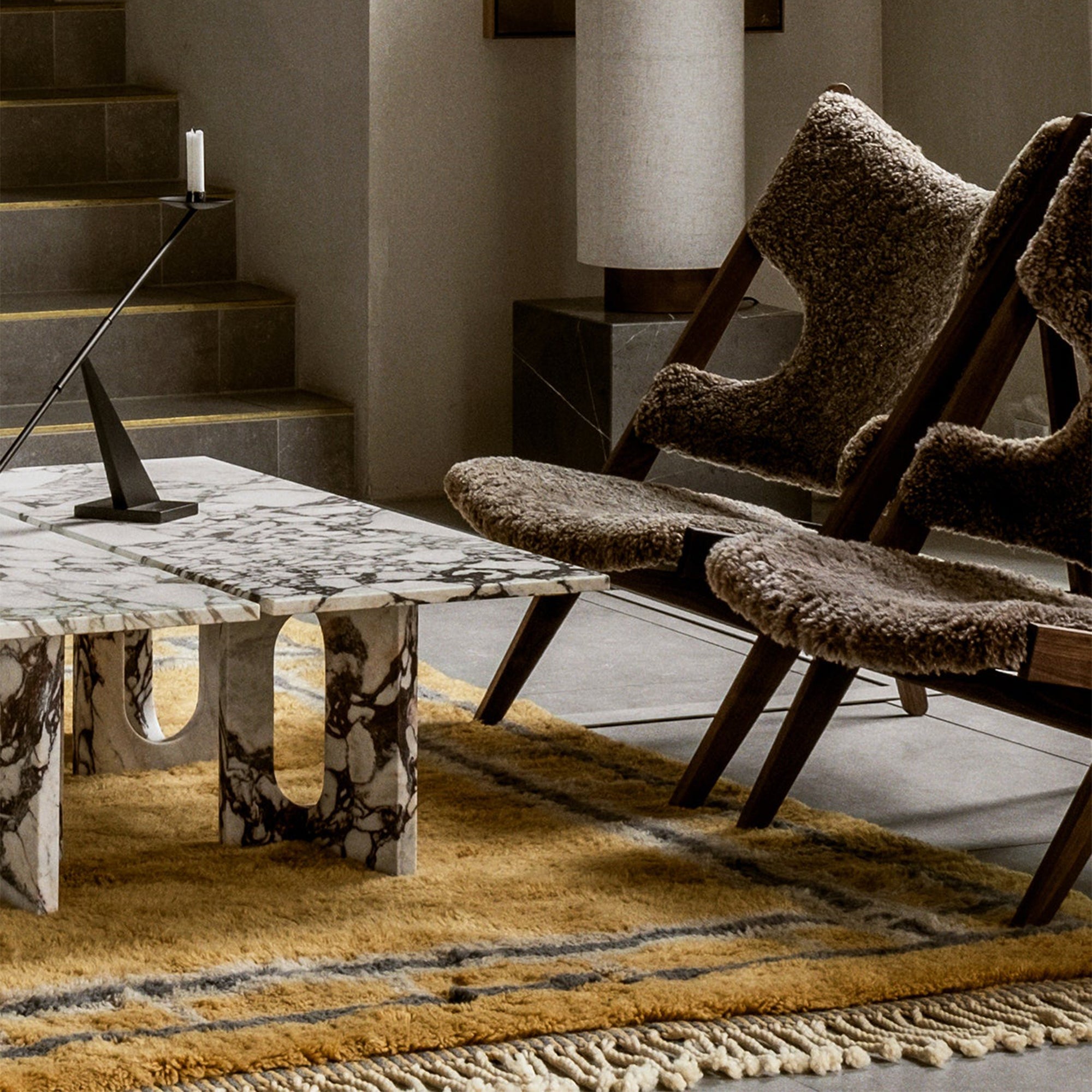 Androgyne Lounge Table - Stone/Marble