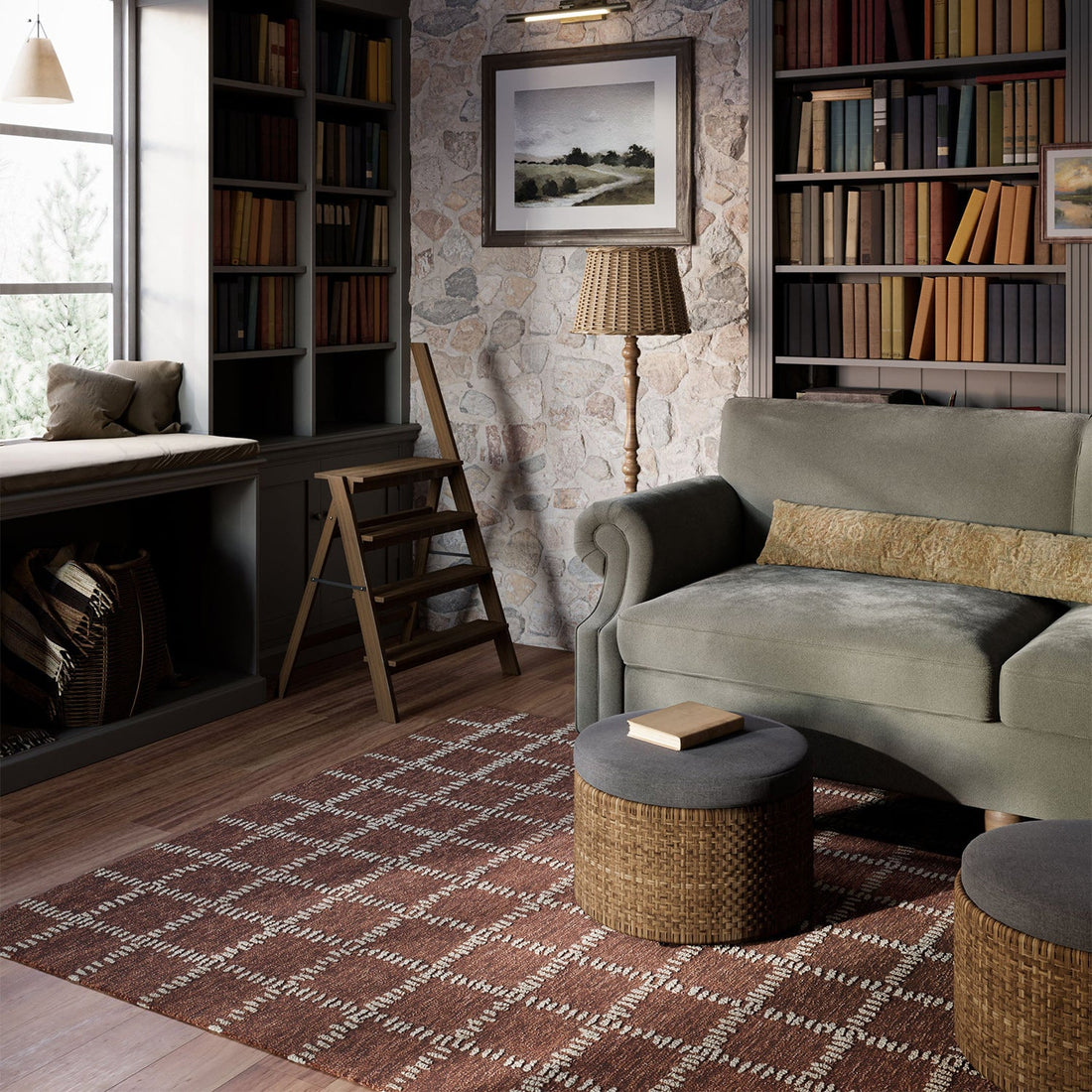 Archer-3 Rust Rug