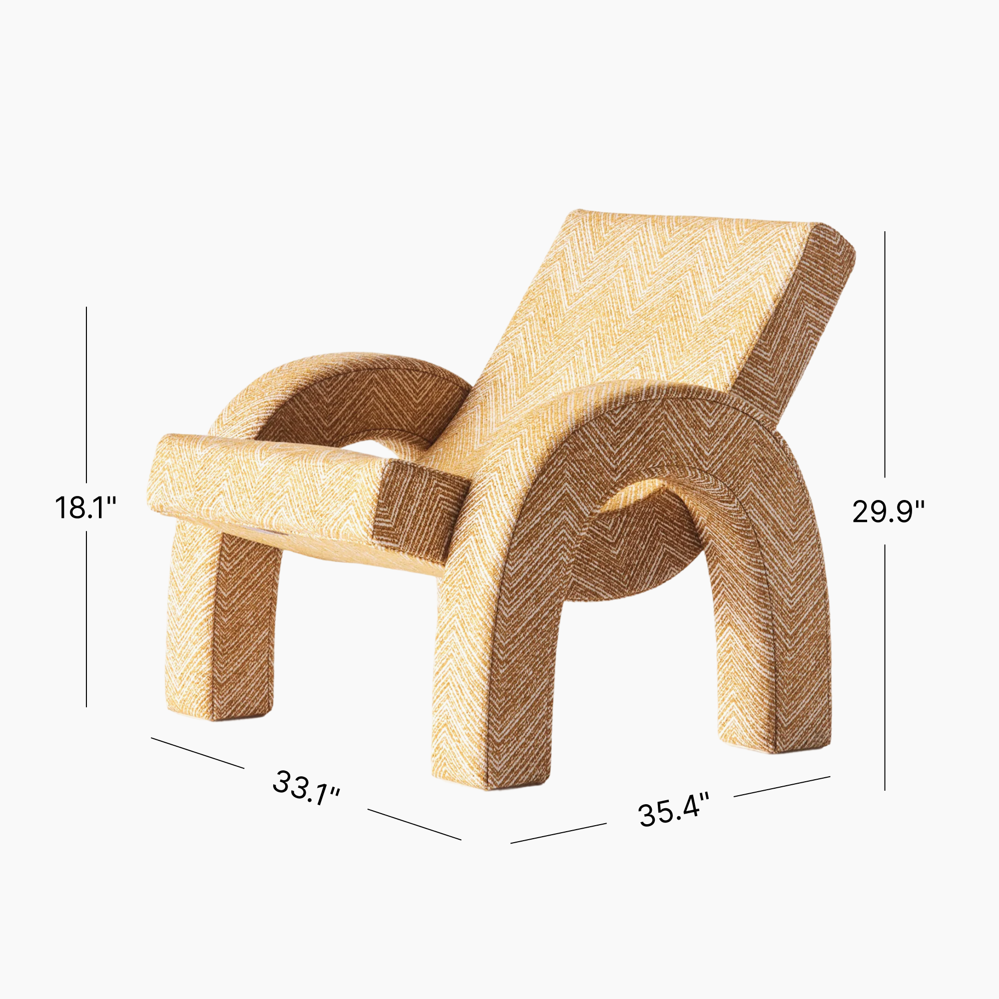 Arco Lounge Chair - Teide Ochre