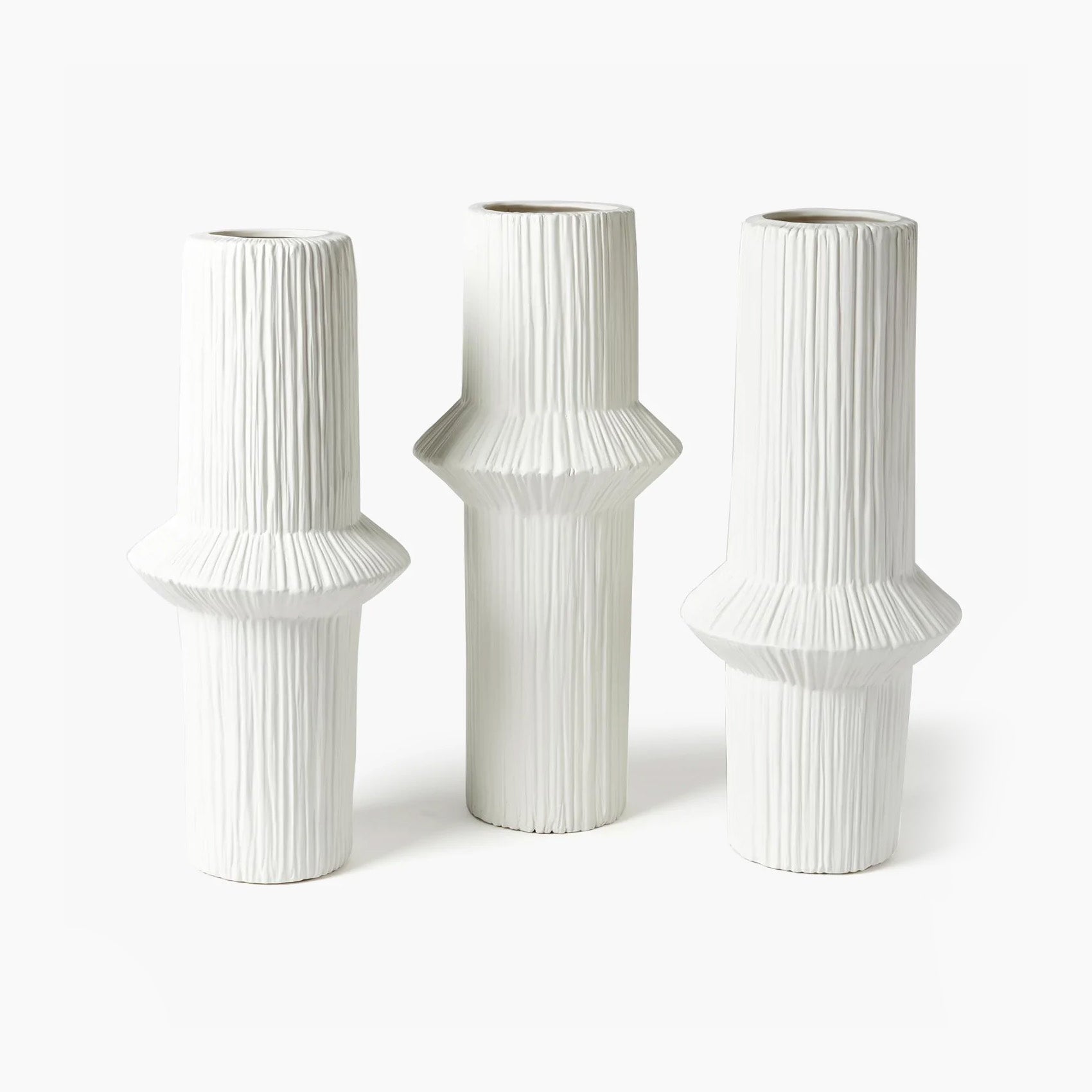Ascending Ring Vase-Matte White - High - Open Box