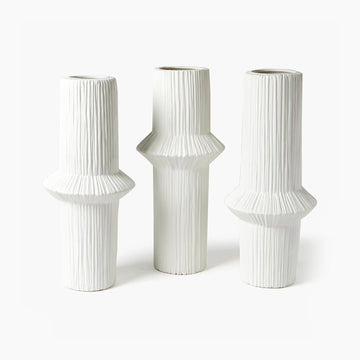 Ascending Ring Vase-Matte White - High - Open Box