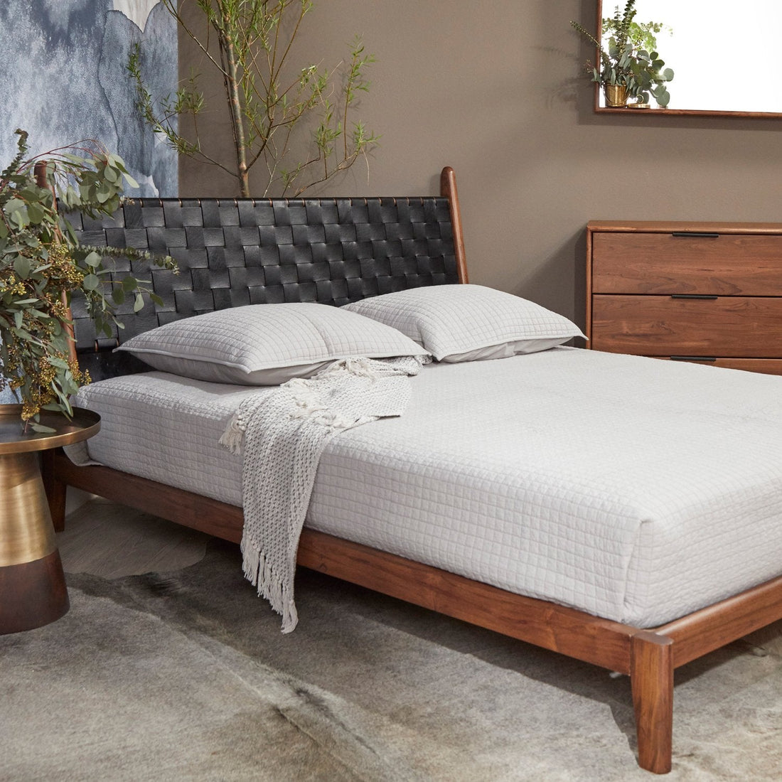 Leather Bed - Black