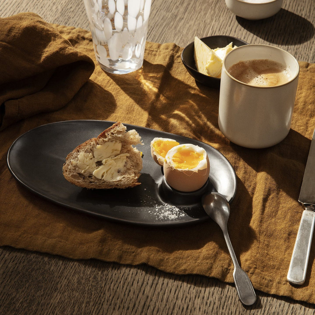 Flow Breakfast Plate - Black