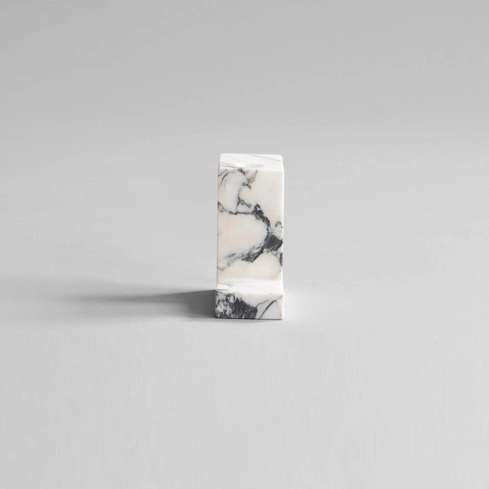 Brick Candle Holder, Tall - Calacatta