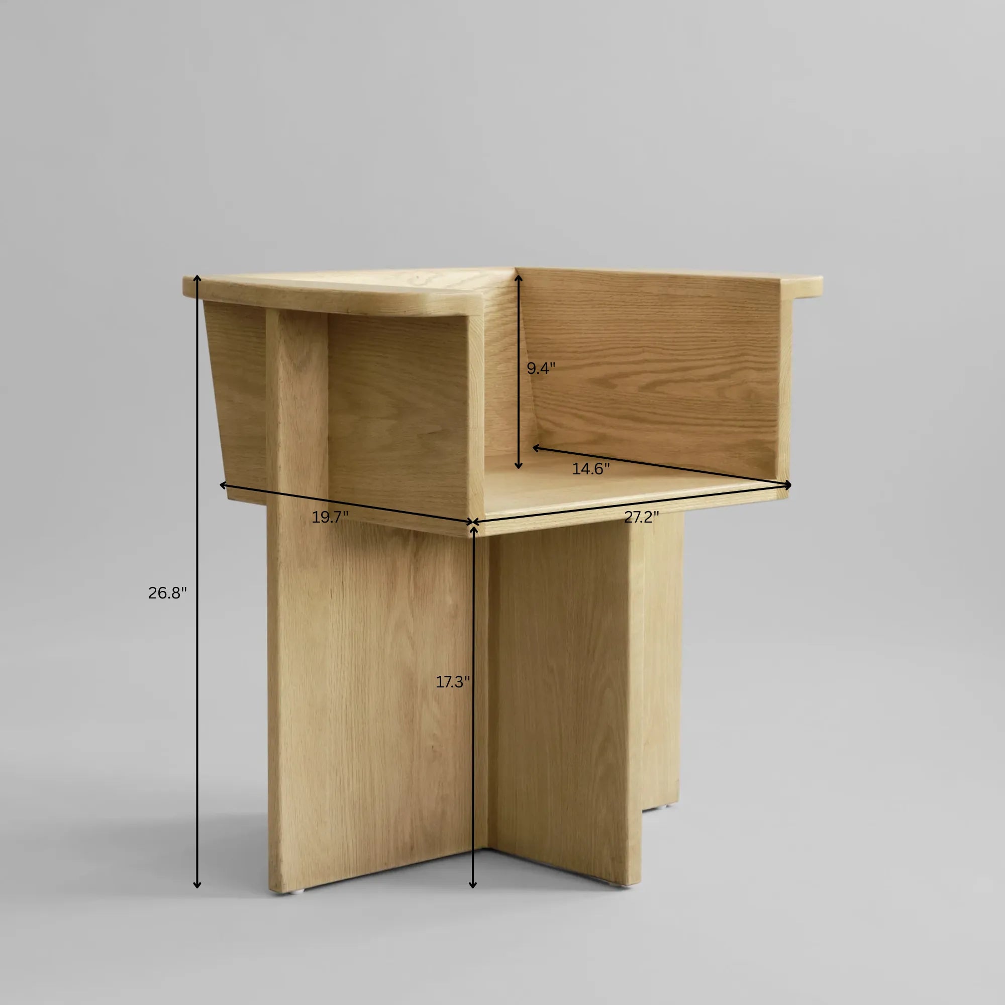 Brutus Dining Chair - Natural Oak