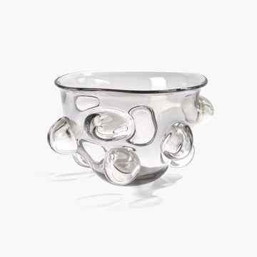 Bubbled Bowl-Smoke Grey