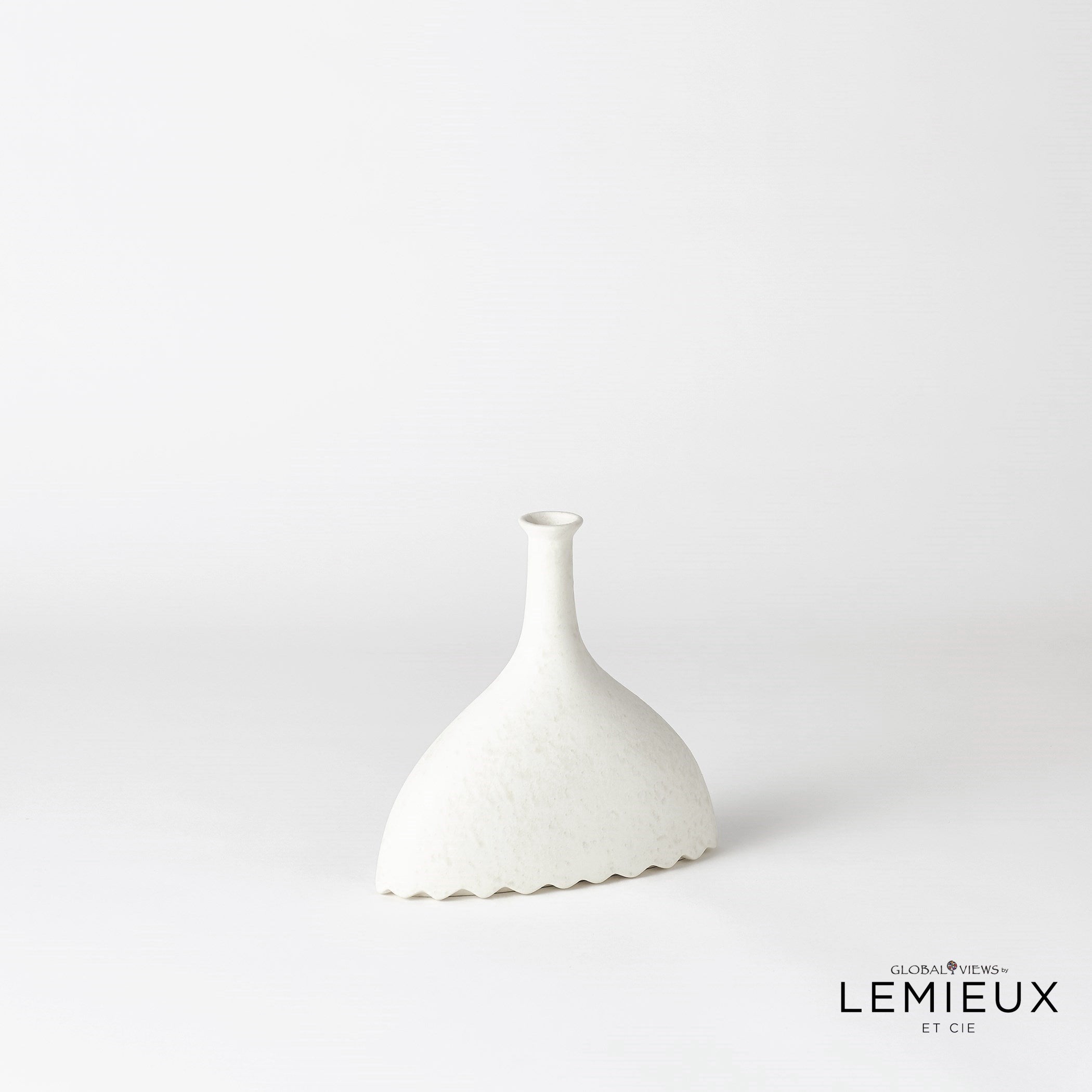 Lemieux Et Cie Noelle Geometric Vase-White