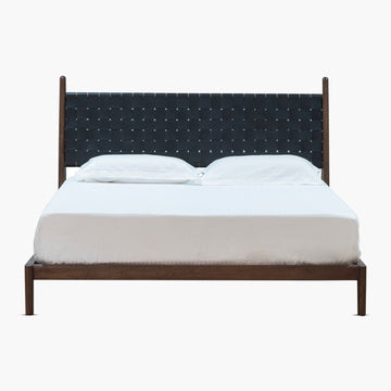 Leather Bed - Black