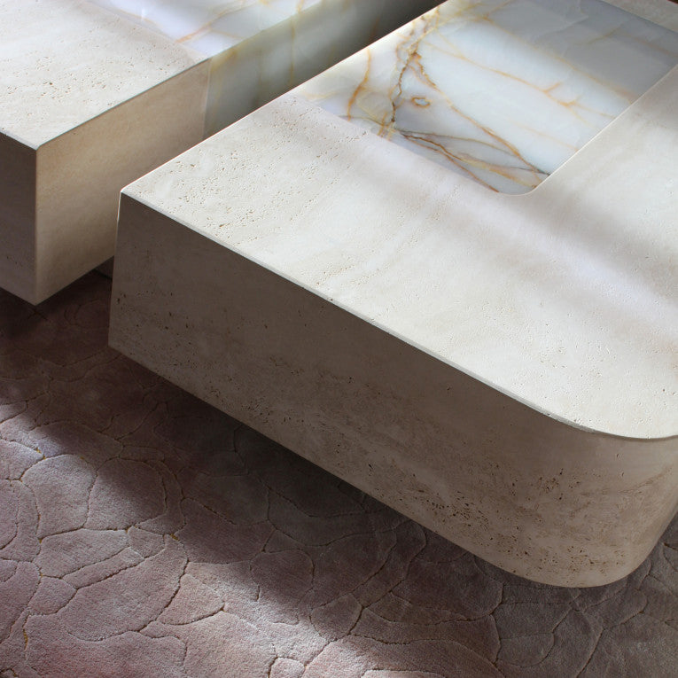 Baci Square Coffee Table with casters