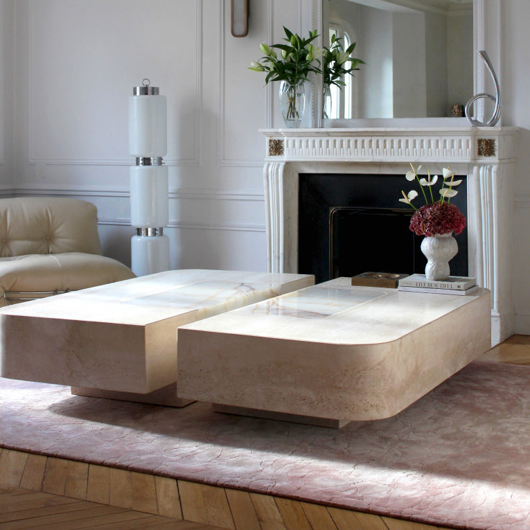 Baci Square Coffee Table with casters