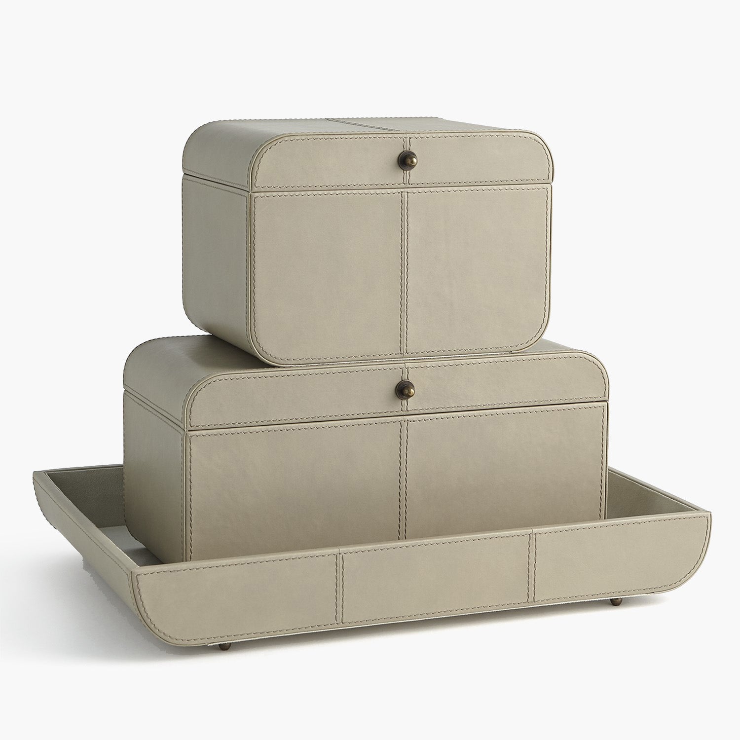 Curved Corner Box-Light Grey