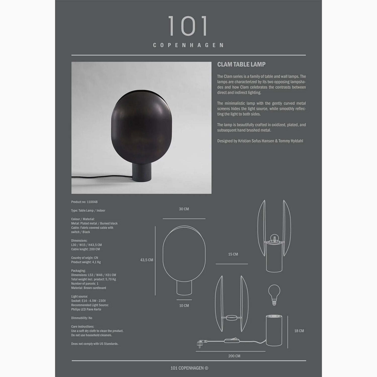 Clam Table Lamp