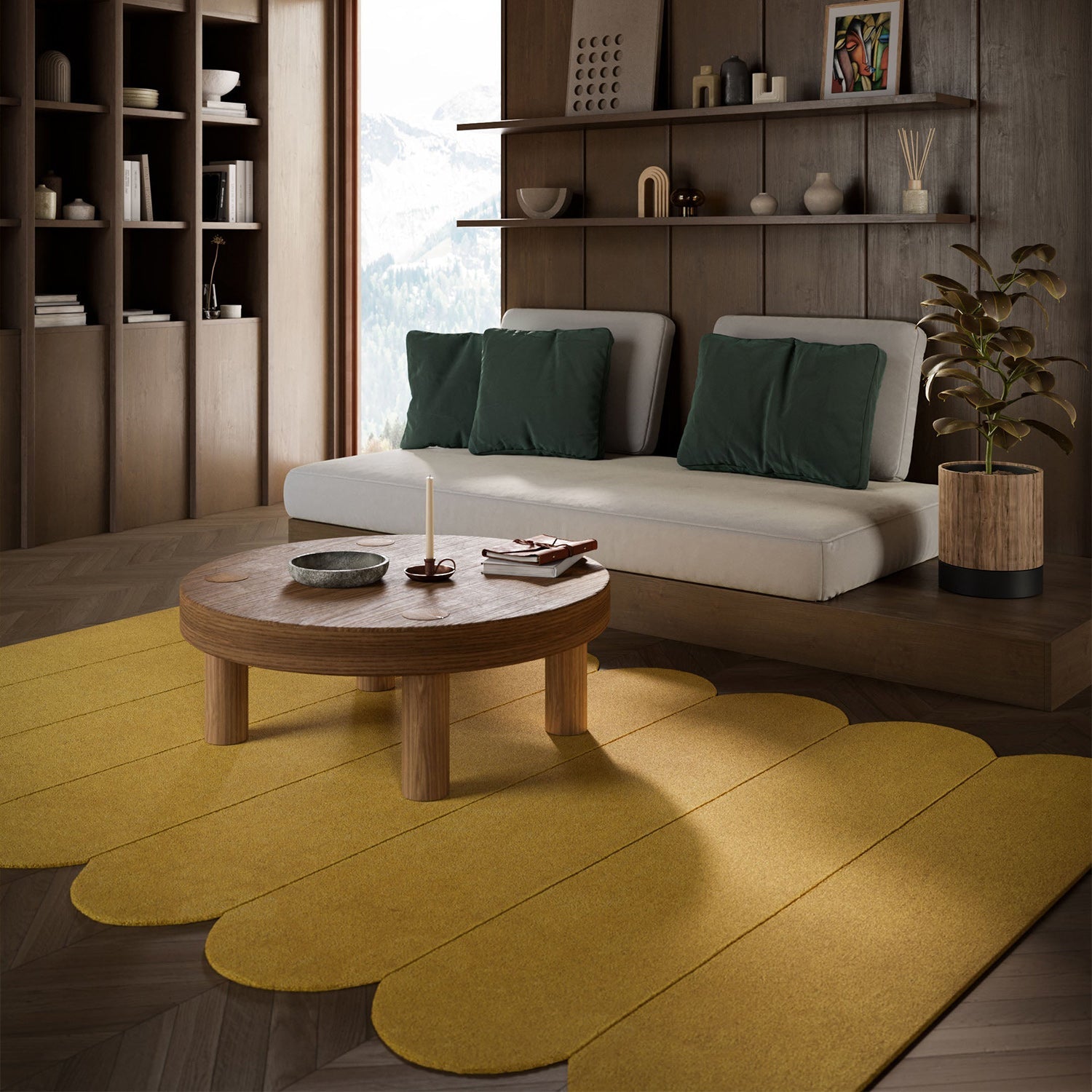 Claude-2 Tumeric Rug