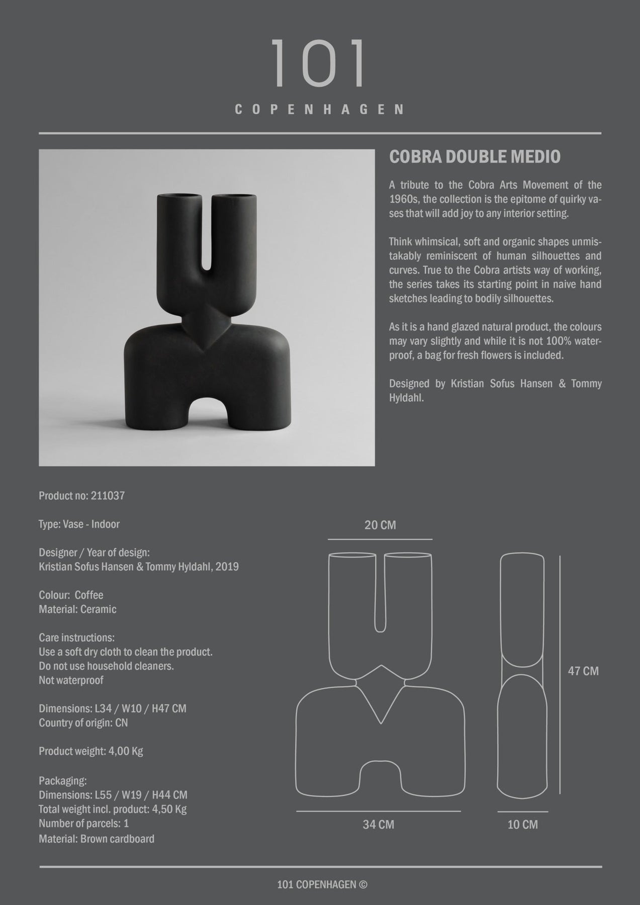 Cobra Double - Medio - Coffee