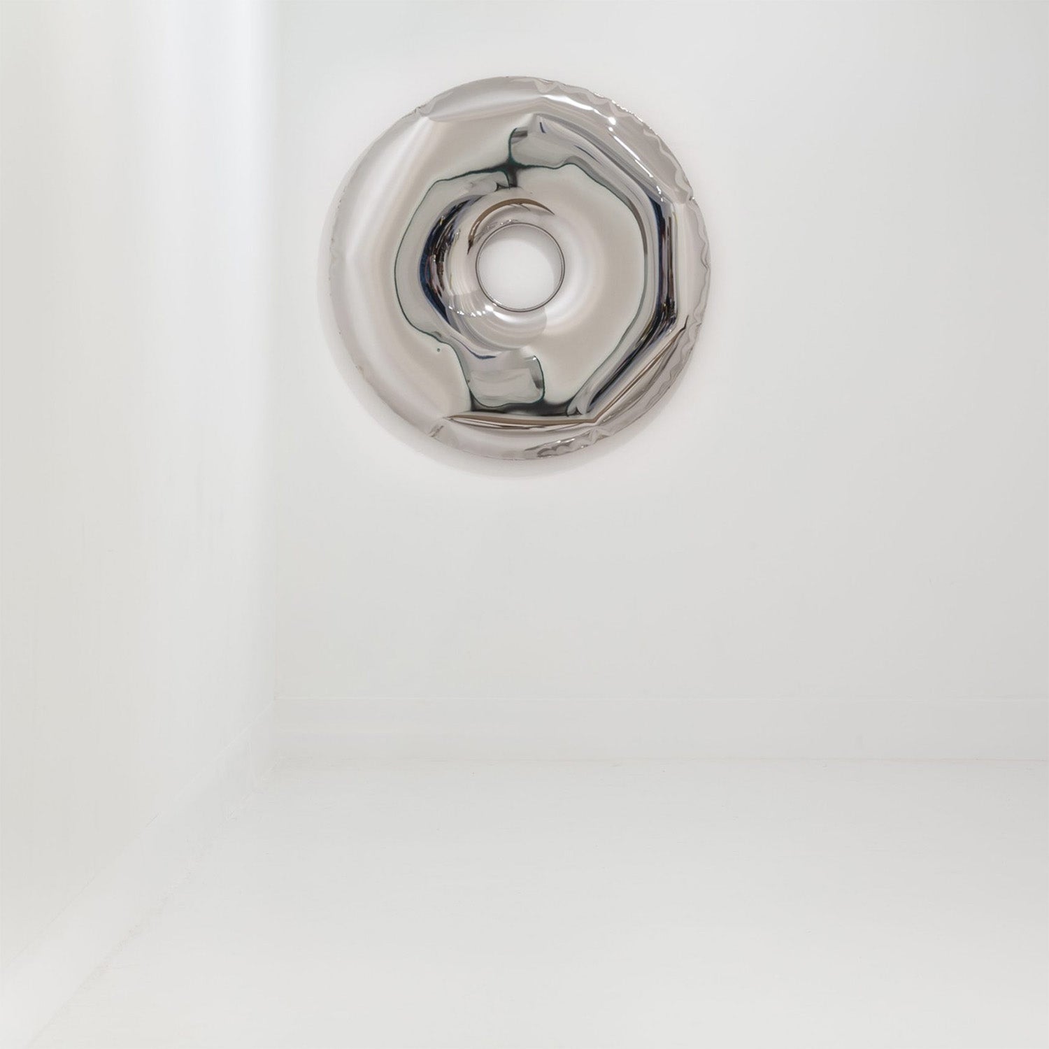 Contemporary Mirror 'Rondo 150' in Polished Stainless Steel