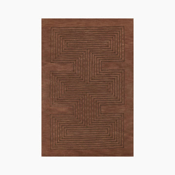 Sim-3 Copper Area Rug