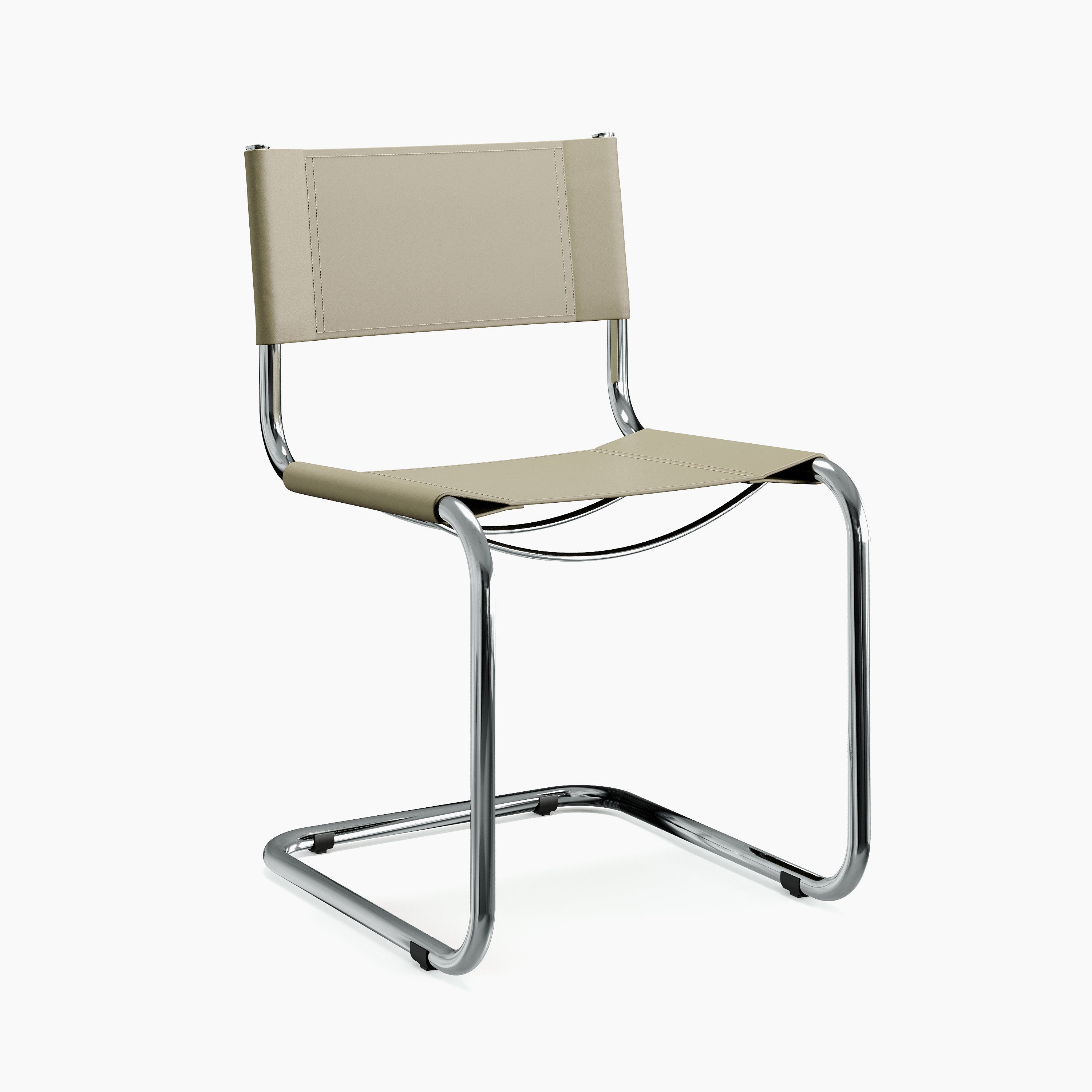 Stam Leather Side Chair