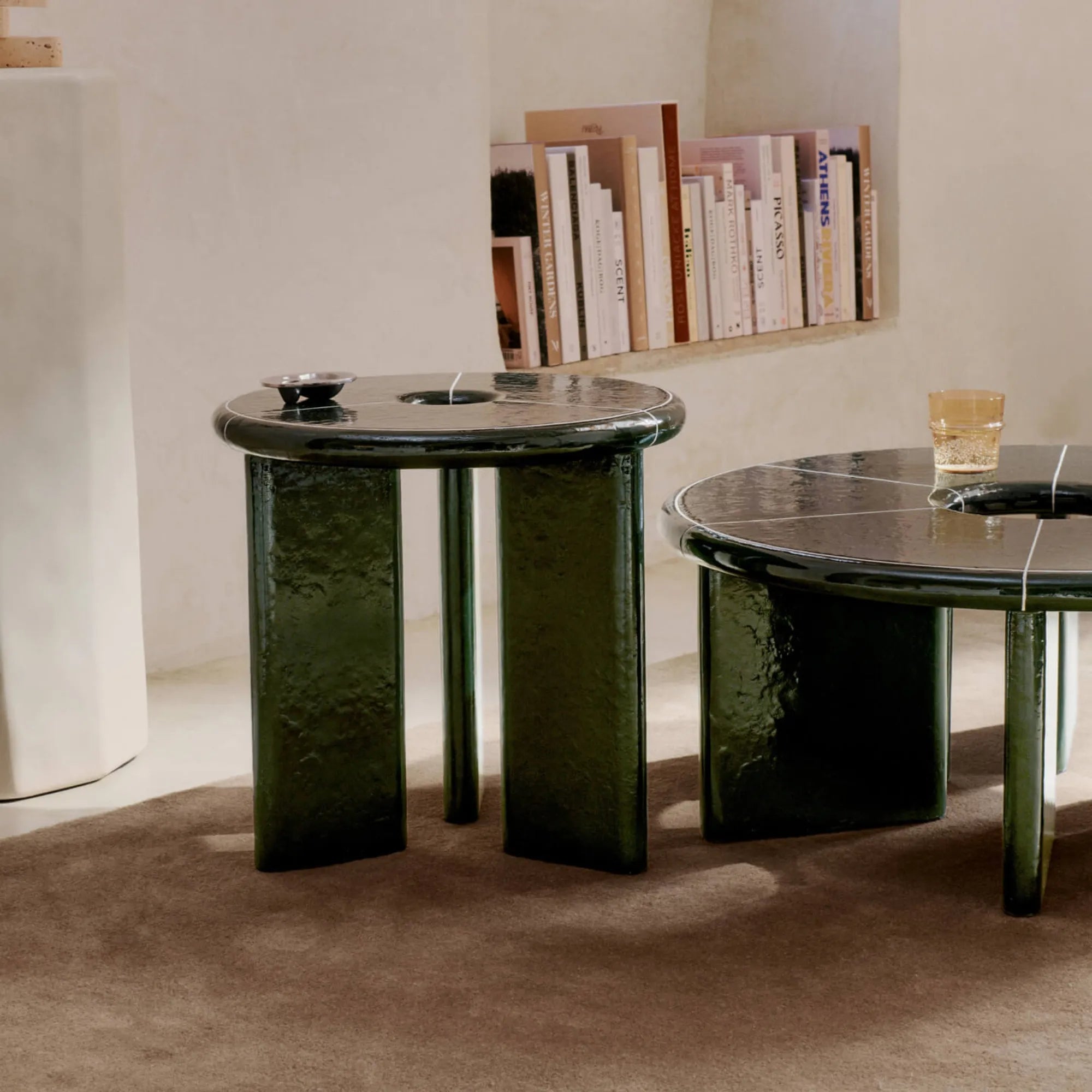 Deya Coffee Table - Ø31.5 - Dark Green