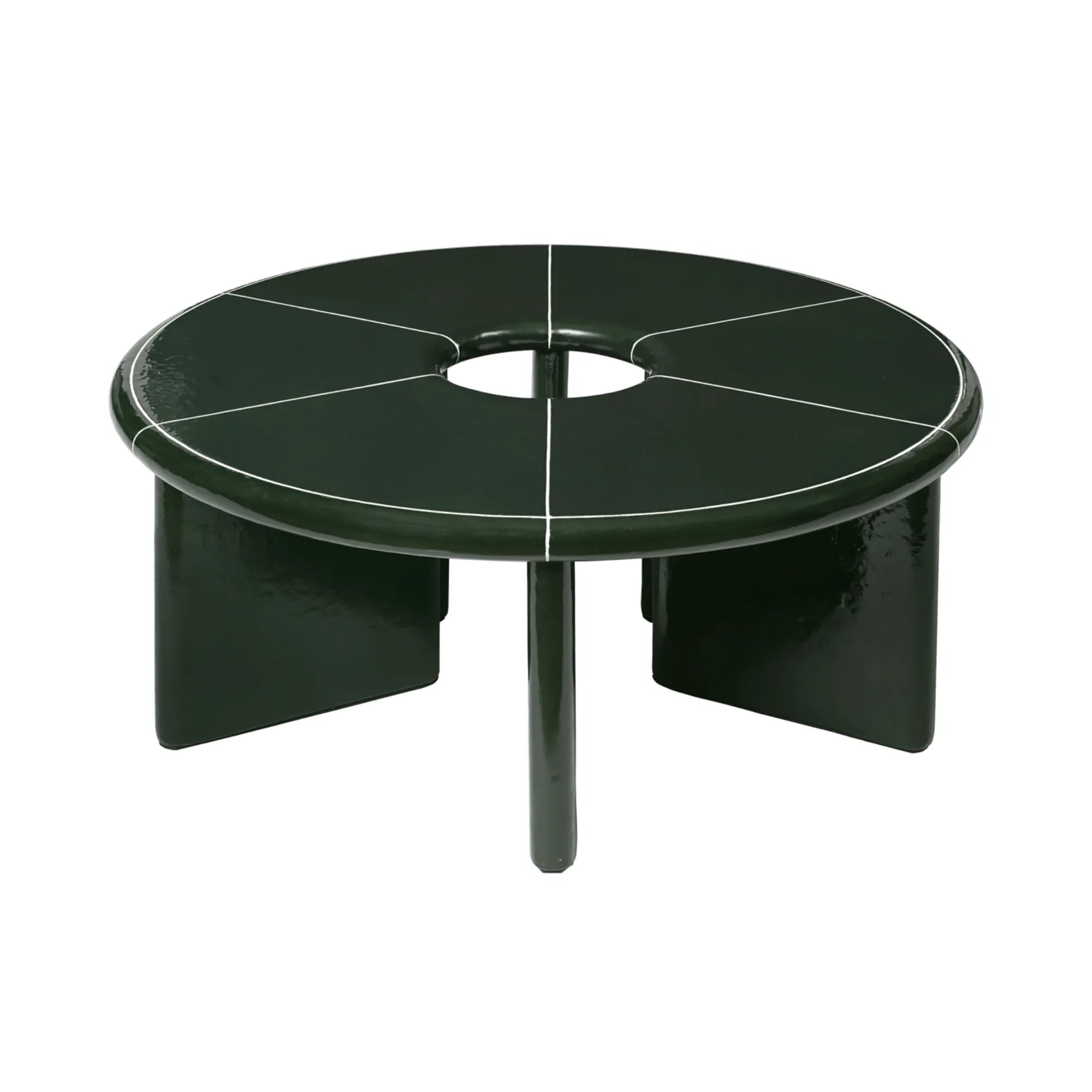 Deya Coffee Table - Ø31.5 - Dark Green