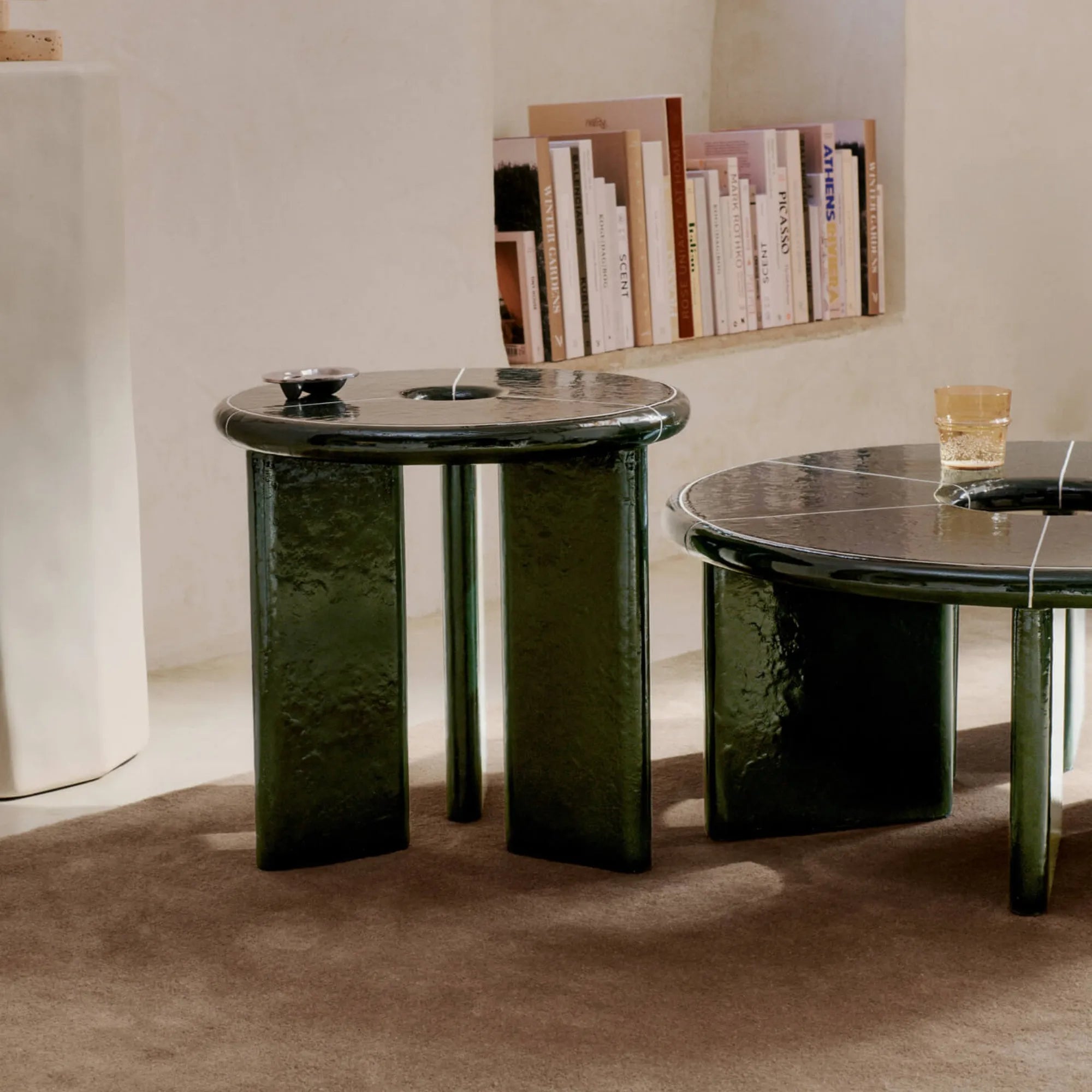 Deya Side Table - Ø18.5 - Dark Green