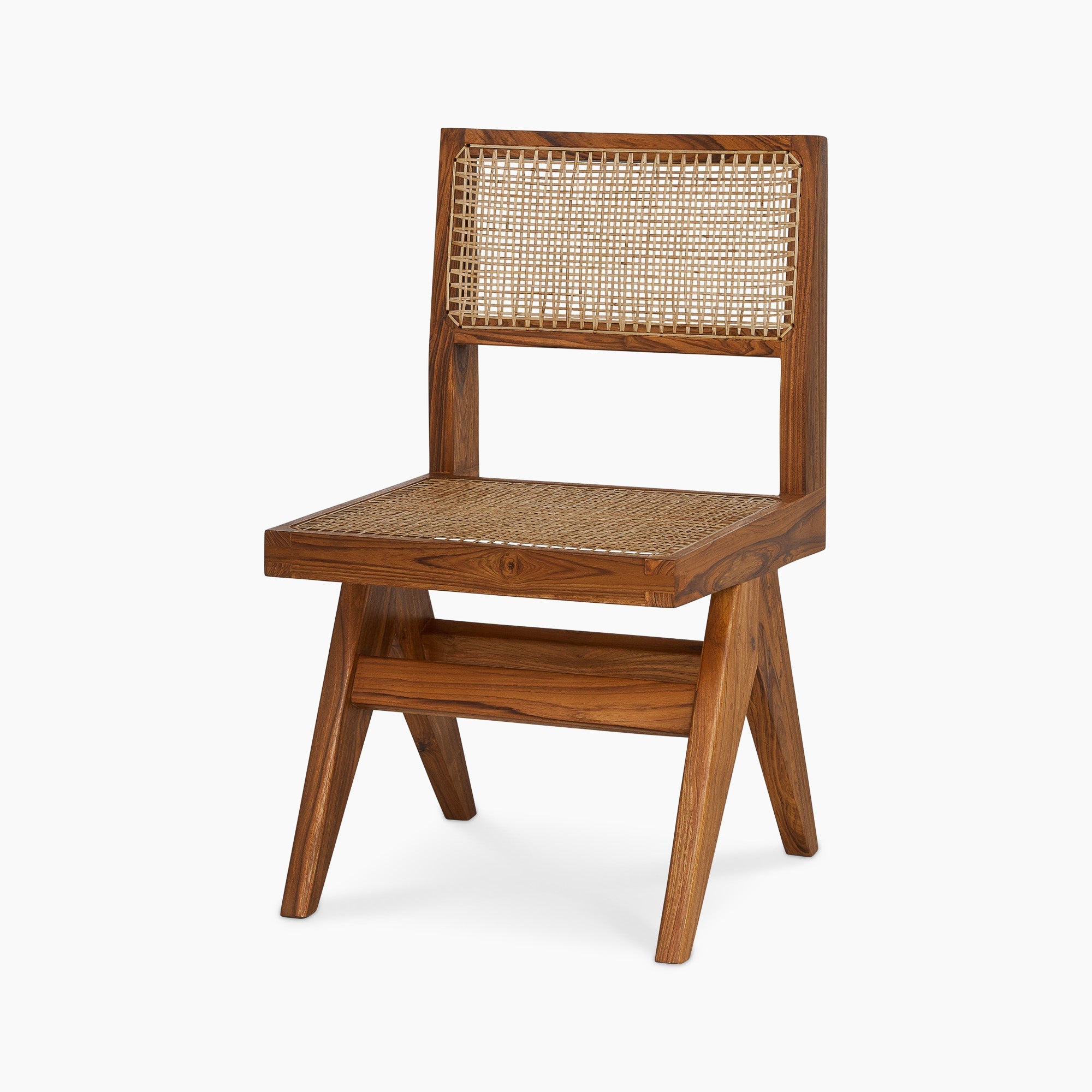 Jeanneret Armless Dining Chair - Black Teak - Floor Model - Grade A