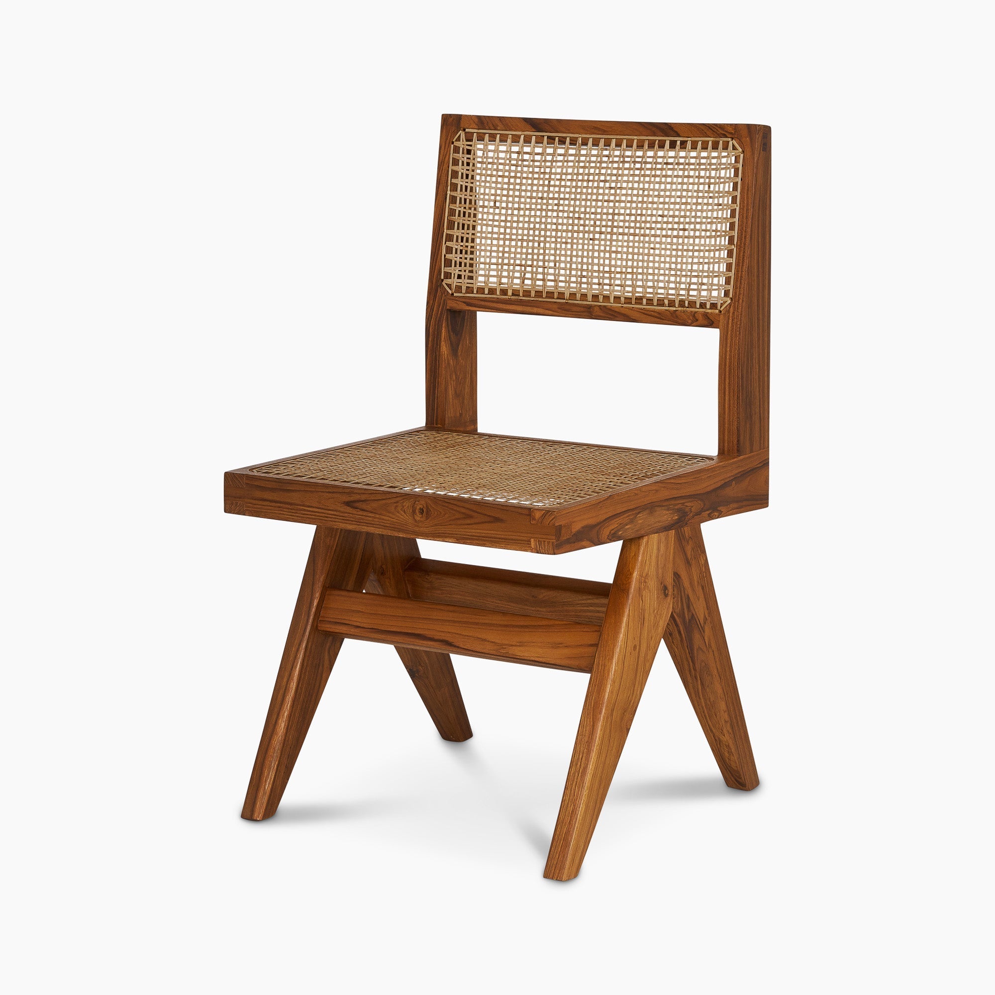 Jeanneret Armless Dining Chair - Black Teak - Floor Model - Grade A