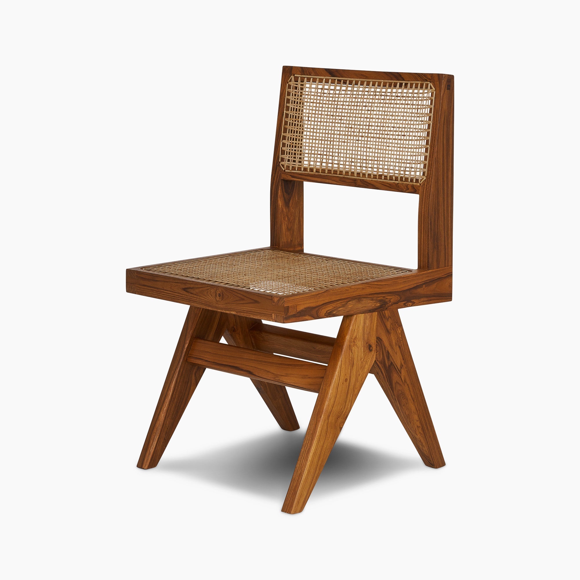 Jeanneret Armless Dining Chair - Black Teak - Floor Model - Grade A