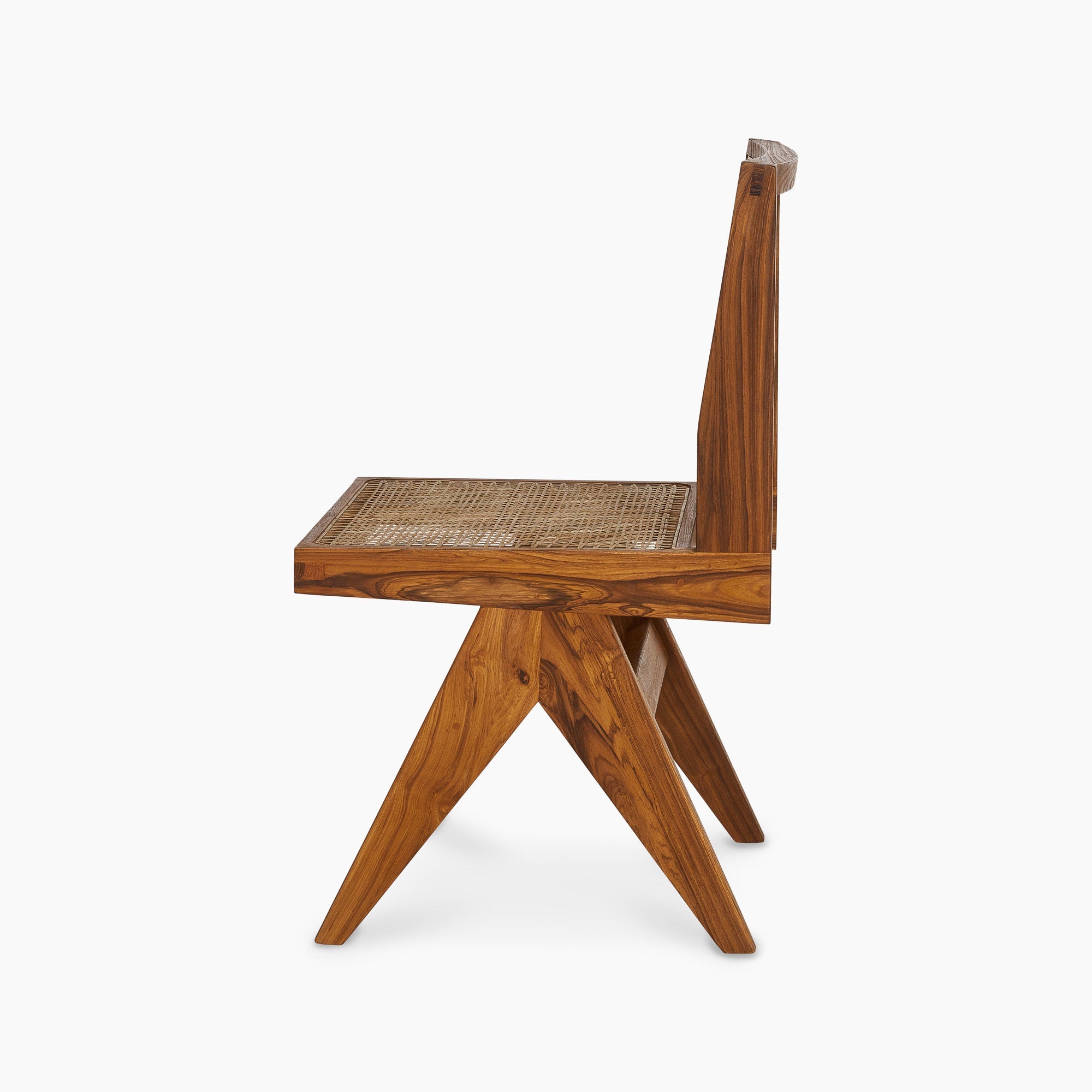 Jeanneret Armless Dining Chair - Black Teak - Floor Model - Grade A